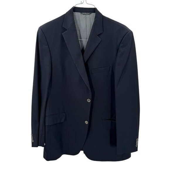 Jack Victor Super 110s Black Blazer Mens Size 44L - Picture 1 of 8